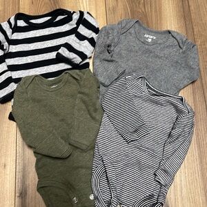 Carters baby boy long sleeve onesie bundle